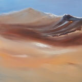 Timanfaya  Lanzarote Huile 100 x 100. Vendu - Paysages Canaries