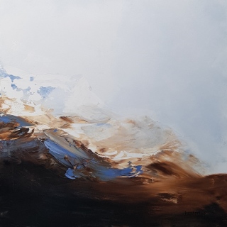 Vacillements2. Acrylique. 80X80 - Paysages