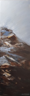 Cadences. Acrylique. 30X90. - Paysages