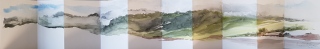 leporello Bavella Corse - Aquarelles