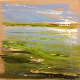 Marée basse 50x50 Huile - Bretagne