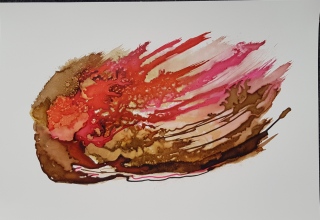 encre sur yupo - Plexiglass encres