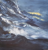 Storm. 80X80. Acrylique. Vendu - Série Water