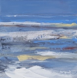 Départ en mer. 20X20. Acrylique. - Série Water